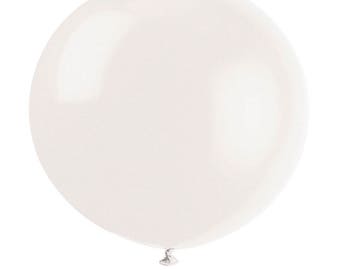 White 36" Balloon, Huge Balloon, Extra Large Balloon, 36 Inch White Balloon, Baby Shower Balloon, Wedding Balloon, Party Balloons