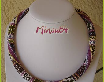 spiral crocheted mesh beads