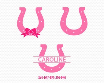 Horse Shoe SVG, Horse Hoof SVG, Horse Shoe Monogram,for CriCut Silhouette cameo Files svg jpg png dxf