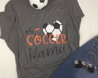 Soccer Mom Shirt, soccer coach gift, Proud Mom Shirt, Mom soccer Shirt, Soccer Gift, Custom Shirt, Vinyl Shirt, Team Mom gift, coach gift