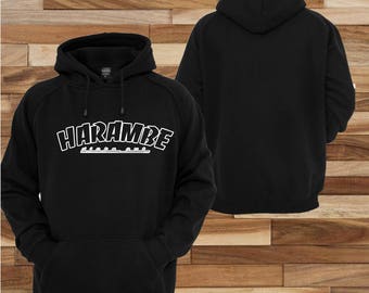 Harambe Hoodie Thrasher logo Hoodie pull over sweater
