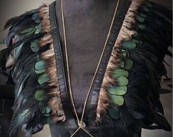 Body Harness Festival Feather Wing Body Harness Sexy Feather Bra Top Boho Bdsm Lingerie Festival, Rave, Burning Man Cage Bra Dance