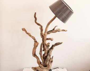 LARGE Driftwood lamp