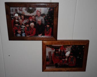 5x7 picture frame, 5x7 cluster picture frame, handcrafted picture frame