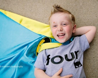 Personalized Batman Superhero Birthday Shirt