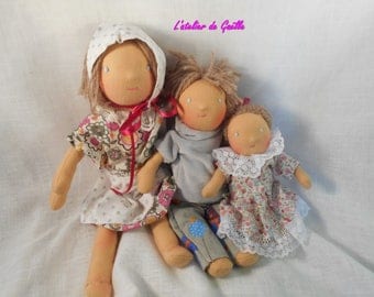 Family of Waldorf dolls