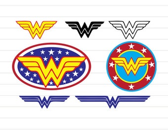 INSTANT DOWNLOAD - Wonder Woman Svg, Wonder Woman Clipart, Super Heroes Svg Files, Wonder Woman Cut Files, Super Hero Wonder Woman Svg
