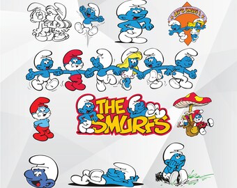 Smurf svg | Etsy