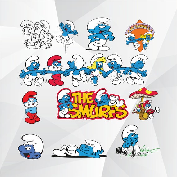 Smurfs svgpngjpgeps/Smurfs clipart for