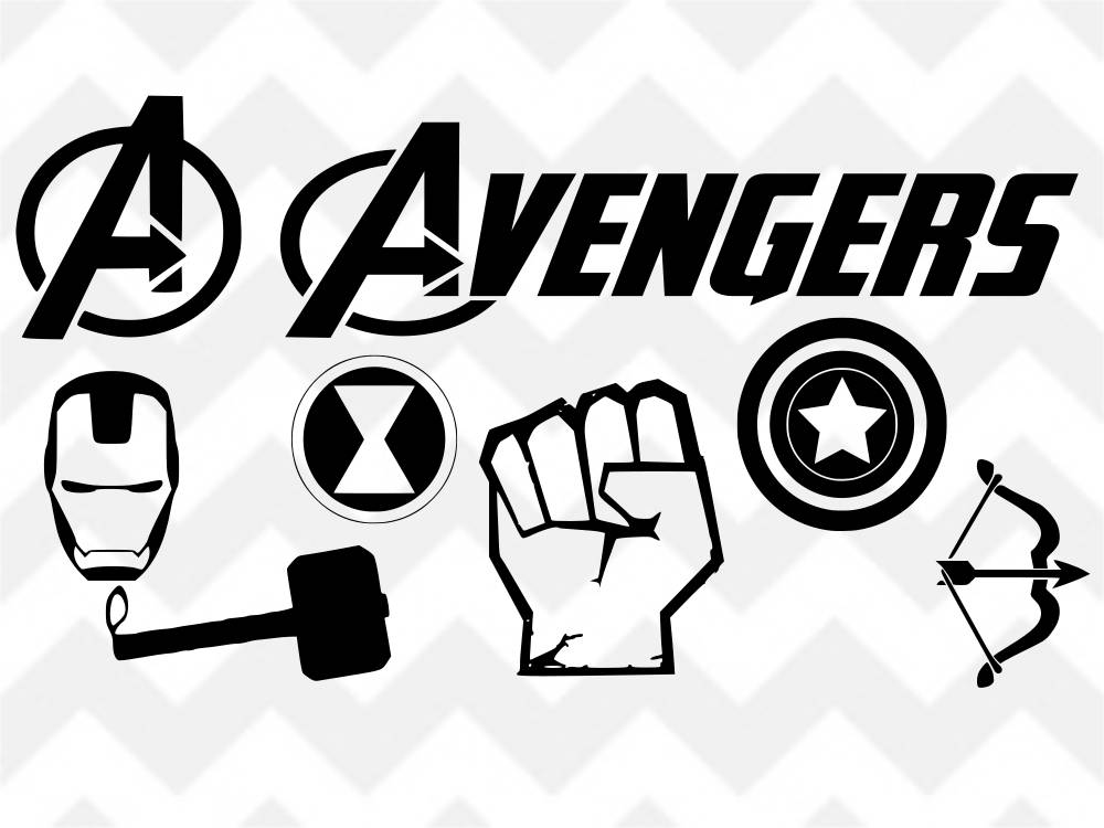 Download Avengers Bundle SVG, Avengers SVG, Iron Man svg, Thor svg ...