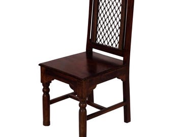 Grill Back wooden Chair - solid wooden Fast shipping and cheap