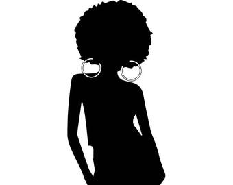 Download Afro silhouette | Etsy