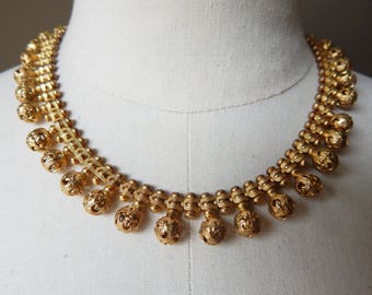 Antique Victorian Etruscan Revival Pinchbeck Bookchain Necklace