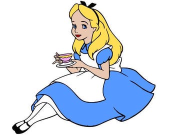 Alice in Wonderland Svg file, Svg Cutting file, Disney Svg file, Svg for Silhouette, Svg for Circut, Alice Cut files, Svg files, Svg Clipart