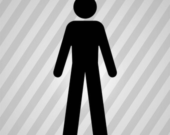 Male silhouette | Etsy