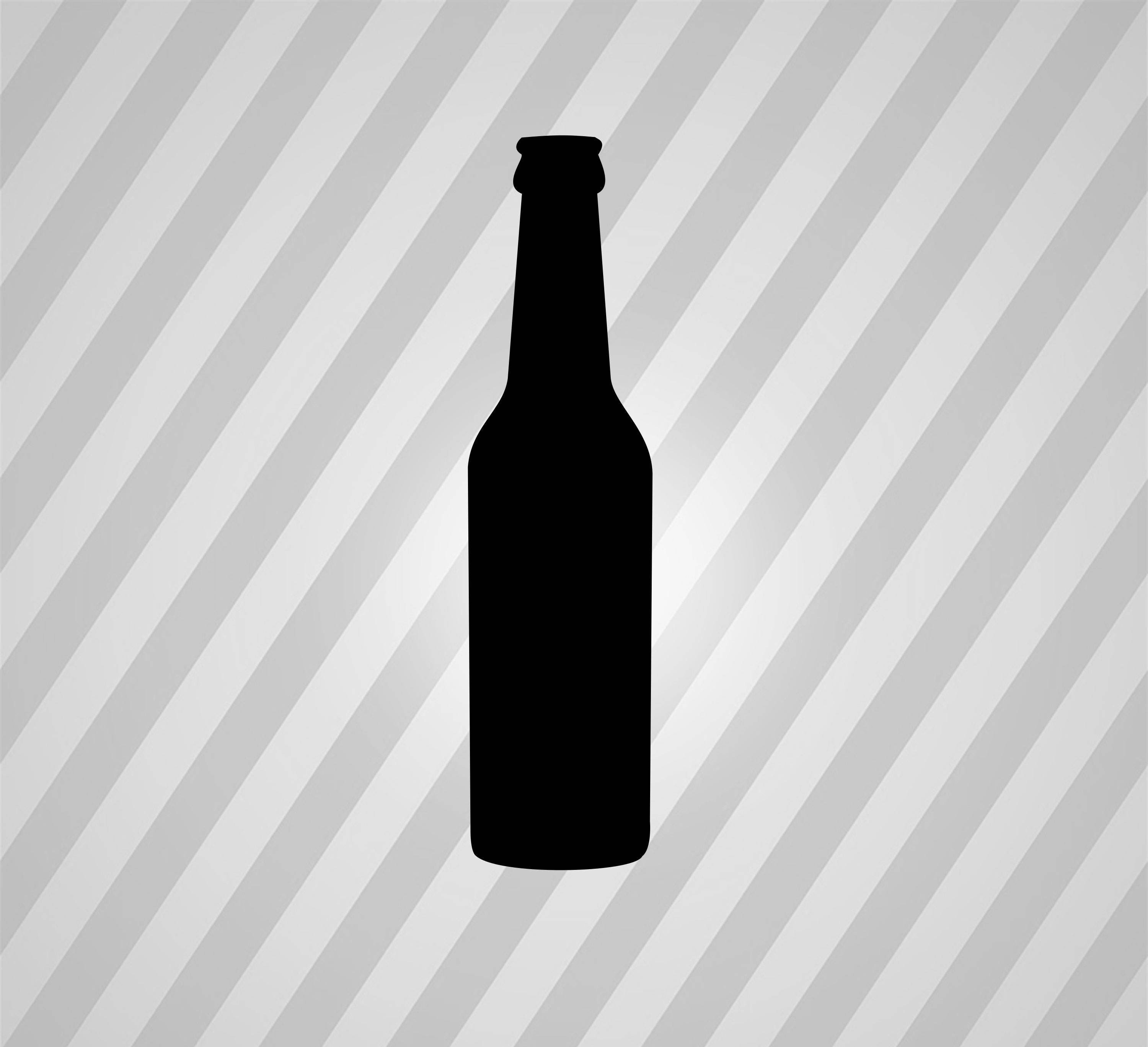 Download Beer Bottle Silhouette Svg Dxf Eps Silhouette Rld Rdworks