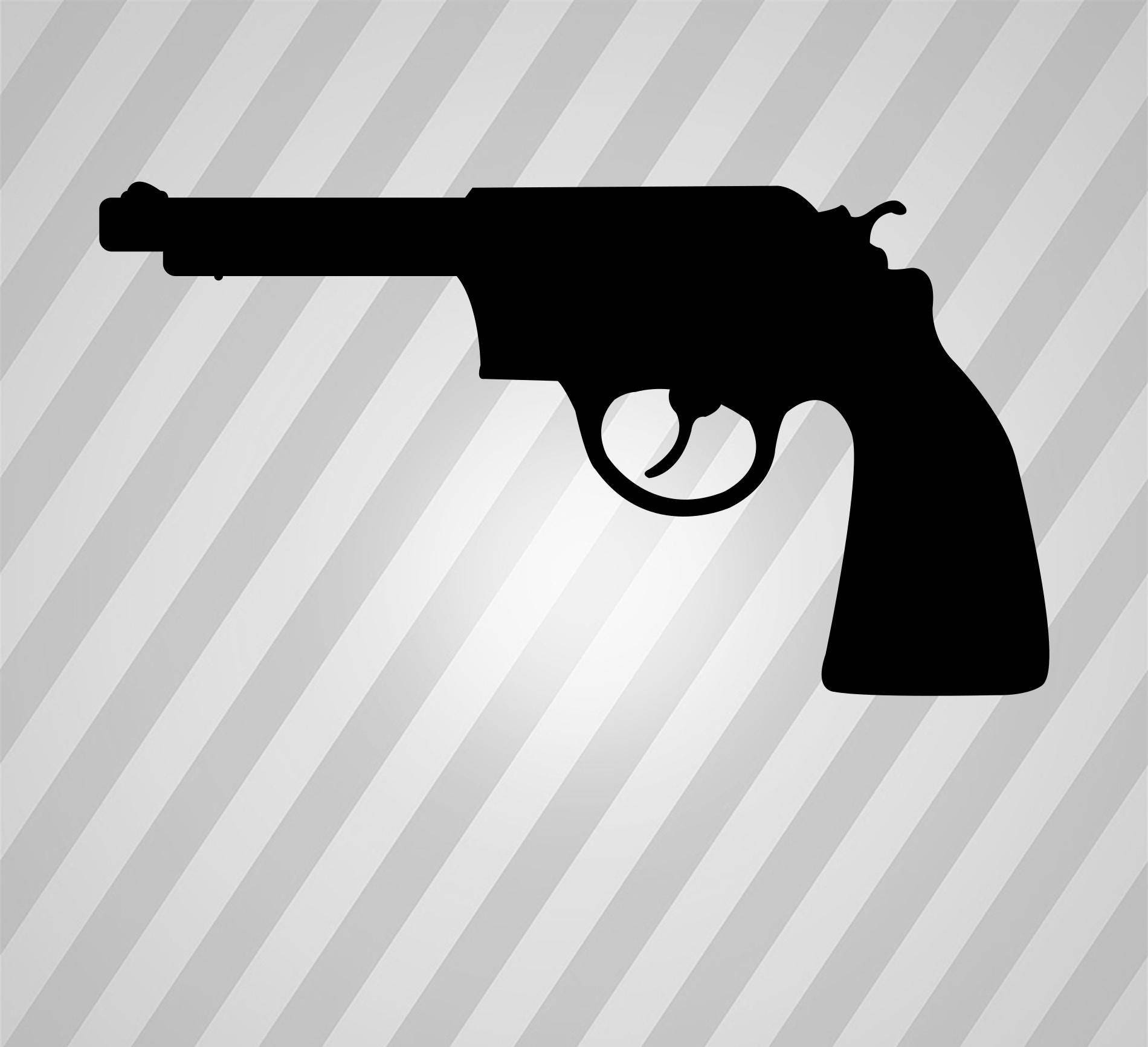 Download Revolver Pistol Silhouette Gun Svg Dxf Eps Silhouette Rld