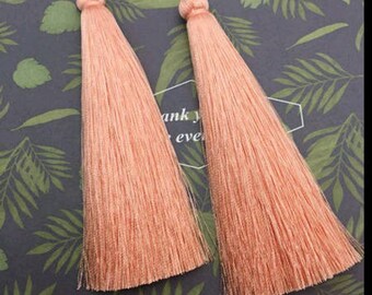 12cm. 1 large 120mm nude color silk cotton tassel