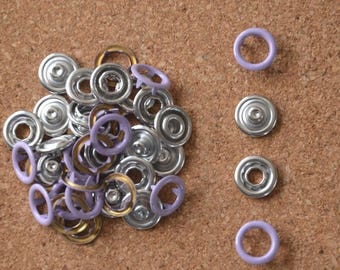 Bag of 20 snaps CLAWS Purple 11mm to ask