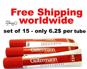 Gutermann Glue for Doll making,Fabric Glue, Jewelry Glue, Jewelry Making, Jewelry Inlay Glue, Jewelry Craft, Gutermann Creativ HT2 30g