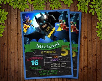 Batman Invitation, Batman Birthday Invitation, Batman, Batman Card, Batman Invite Party, Batman Printable, Batman Digital