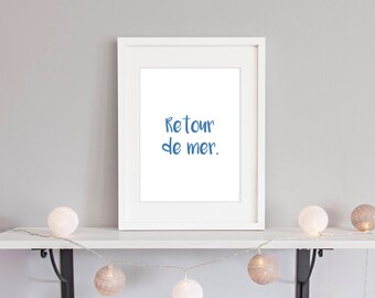 Deco Poster Print: return of the sea