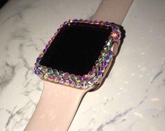 swarovski crystal apple watch case