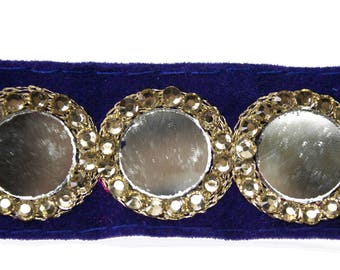 Blue velvet ribbon | Etsy