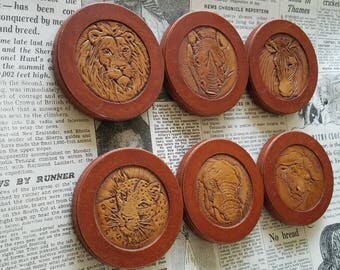Vintage Animals Coaster Set (6)