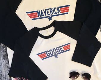 Top Gun matching raglans