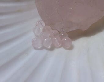 Pink Quartz 4mm Round Beads