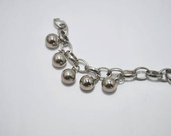 Chain large link silver bracelet