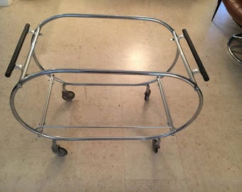 MCM Rolling Bar Cart