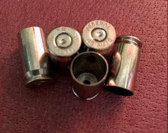 Reloading Brass, .45 ACP Nickel Bullet Shell Casings (100) pieces mixed head stamps. All Brass is cleaned and polished