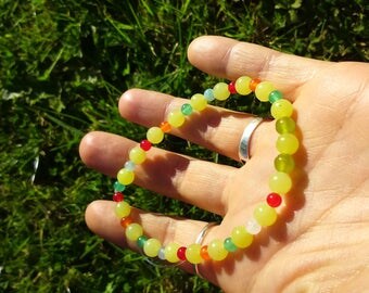 JADE colored stones bracelet