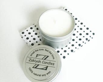 3.4oz Citronella Soy Candle | Tin Can Scented Soy Candle
