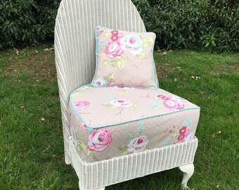 Vintage Lloyd Loom Wicker Nursing Chair