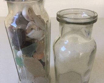 Maui Hawaii old jars, shells, and seaglass