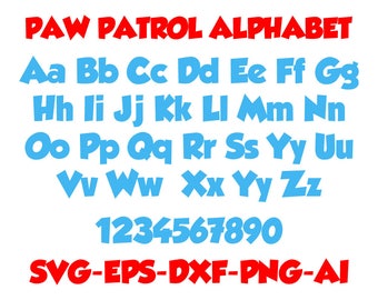 paw patrol letters svg free paw patrol letters svg free
