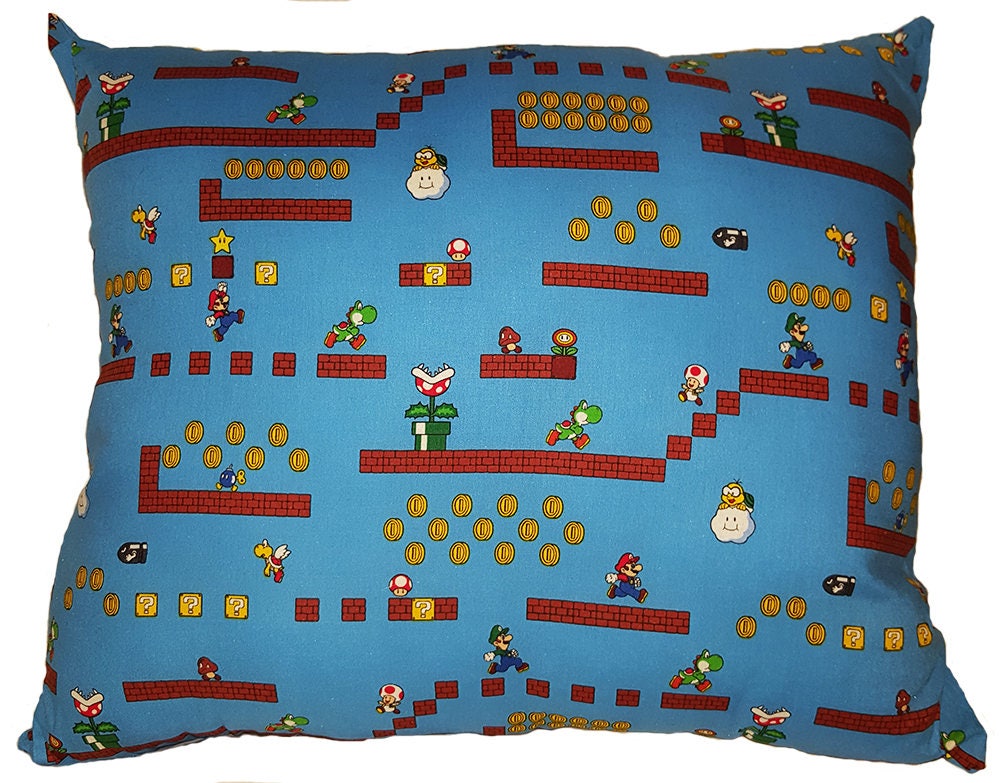 super mario brothers pillow