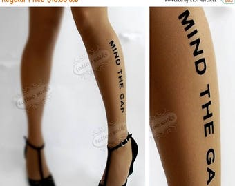 SALE///endsAug22/// naughty MIND THE Gap thigh-high socks cafe latte xs/s/m