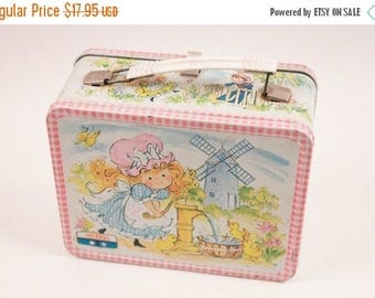 1970s Tin Lunch Box With Thermos Polly Pollyana ~ The Pink Room ~ 161104