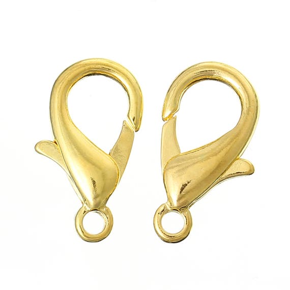  Lobster  Clasp  Gold Plated Large Lobster  Claw Clasps 21mm  x