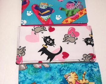 cat checkbook covers