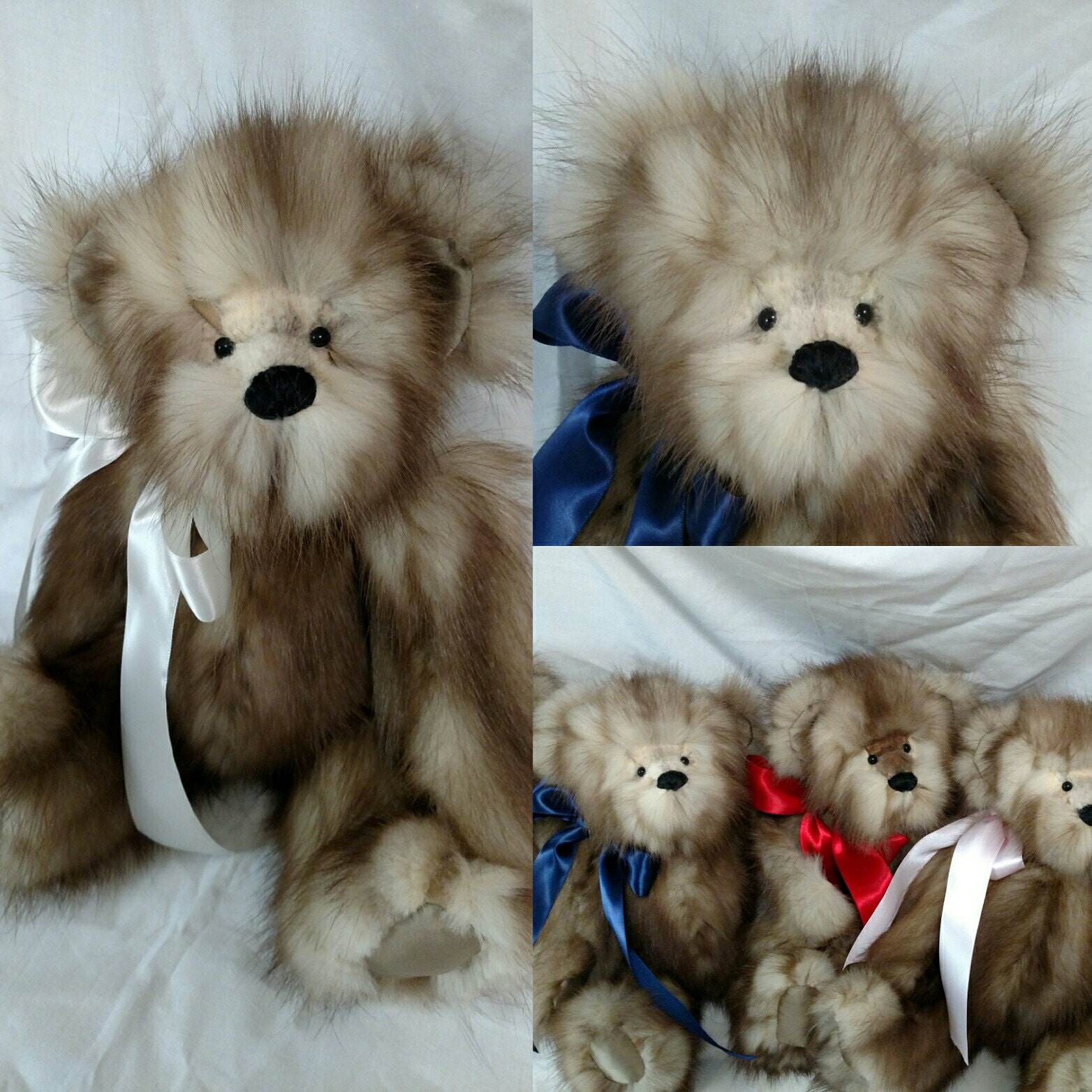 fur coats made into teddy bears