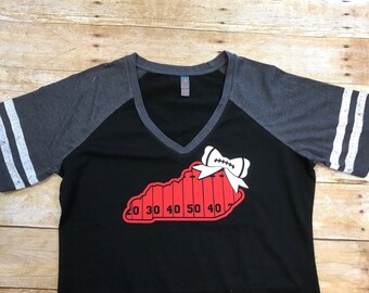 Kentucky football game day tee, Louisville fan, Louisville Cardinal t-shirt, triblend tee