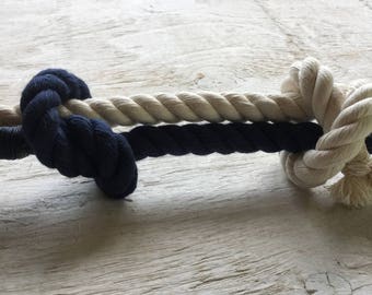 Tied the Knot Wedding Ceremony Rope - 5ft Navy Blue - 5ft Off White - Cream Rope - Cotton Rope - 3ft available - Wedding Rope