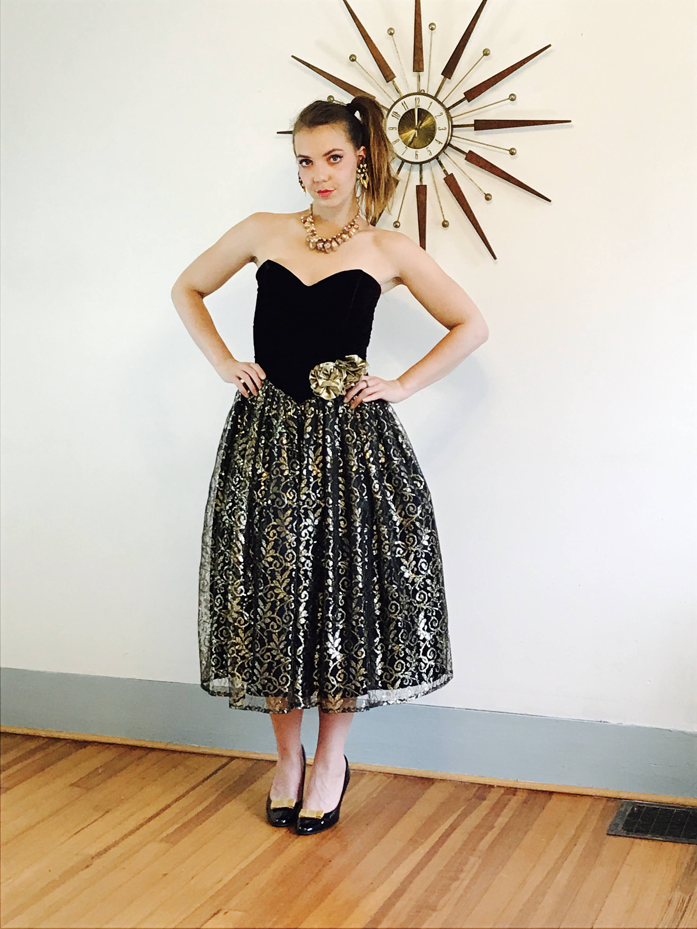 80s prom gown