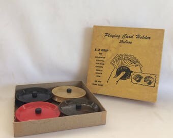 Vintage E-Z Grip Playing Card Holder Deluxe