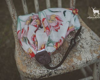 Floral Scarf Camera Strap